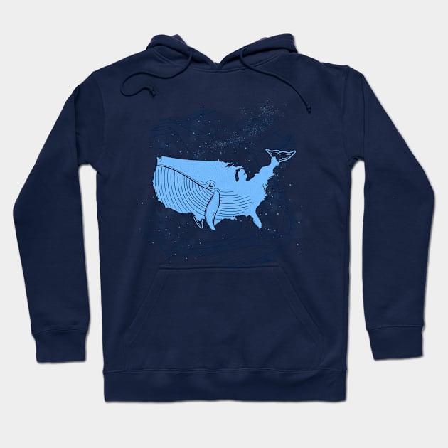 United Whales of America Hoodie by opippi